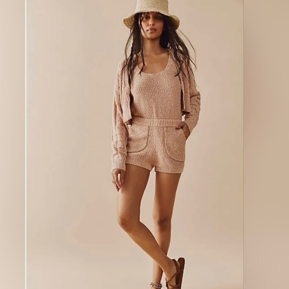 Free People Pants - NWOT Free People Beach Knit Romper